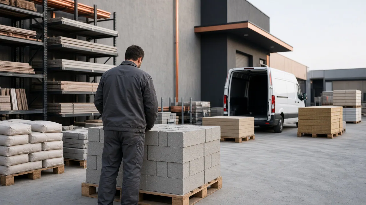 Préparation d’une commande de matériaux